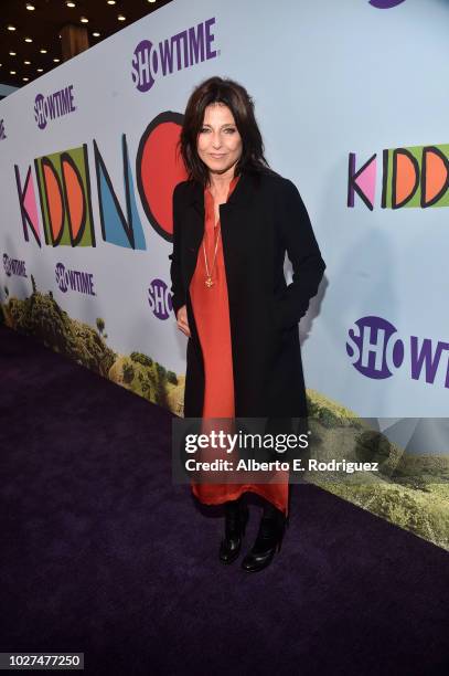 Catherine Keener attends the premiere of Showtime's "Kidding" at The Cinerama Dome on September 5, 2018 in Los Angeles, California.