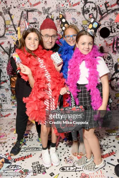 Alber Elbaz and guests attend the Alber Elbaz X LeSportsac New York Fashion Week Party at Gallery I at Spring Studios on September 5, 2018 in New...