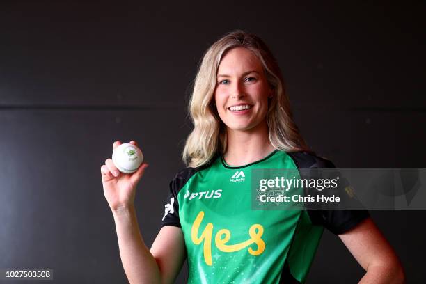 Holly Ferling poses during a Melbourne Stars WBBL Portrait Session on September 6, 2018 in Gold Coast, Australia.