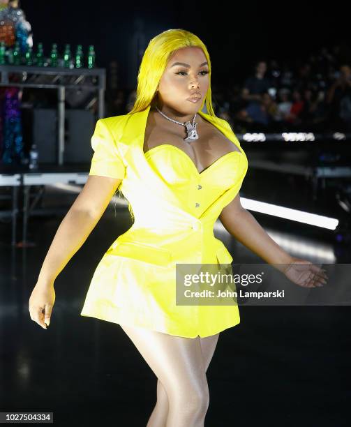 Lil' Kim walks the runway during the VFILES show on September 2018 New York Fashion Week at Barclays Center on September 5, 2018 in New York City.