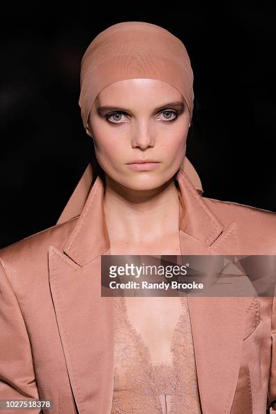 A model walks the runway during the Tom Ford fashion show September ...