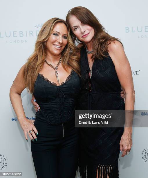 Barbara Kavovit and Kat Schaffer attend the Bluebird London New York City launch party at Bluebird London on September 5, 2018 in New York City.