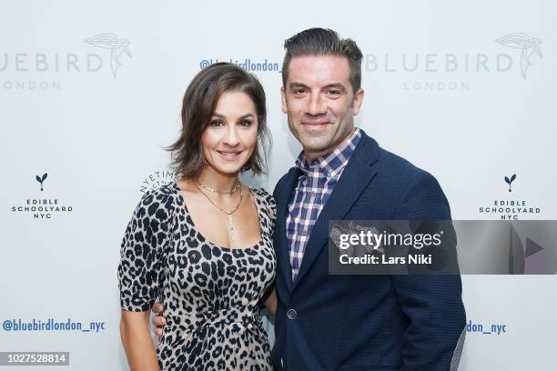 Stephanie DePersio and Ryan DePersio attend the Bluebird London New York City launch party at Bluebird London on September 5, 2018 in New York City.