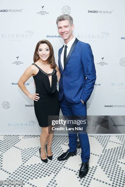 Christina Bianco and Billy Ernst attend the Bluebird London New York City launch party at Bluebird London on September 5, 2018 in New York City.
