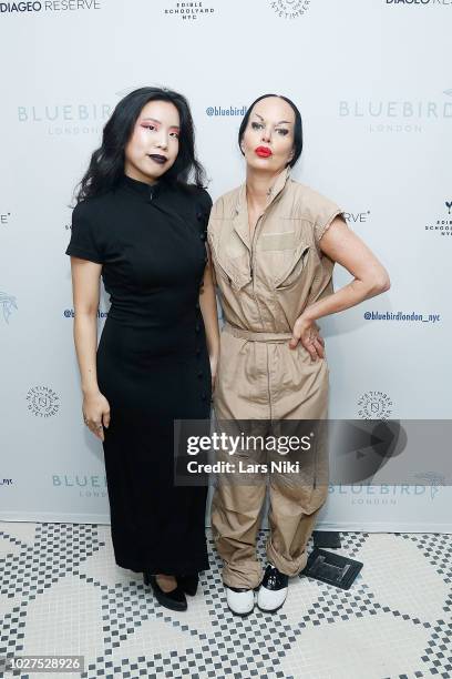 Kembra Pfahler attends the Bluebird London New York City launch party at Bluebird London on September 5, 2018 in New York City.