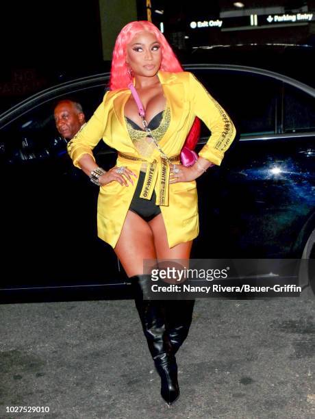 Nicki Minaj is seen on September 05, 2018 in New York City.