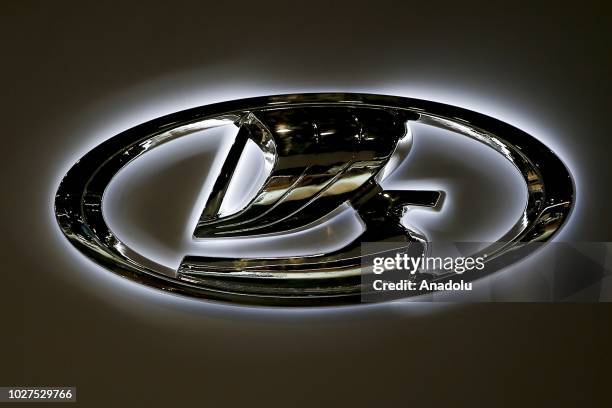 Photo shows the logo of Lada in Moscow, Russia on September 06, 2018.