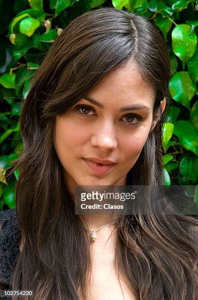 Mexican model and actress Diana Garcia poses for portraits during a photo session on July 9, 2010 in Mexico City, Mexico.