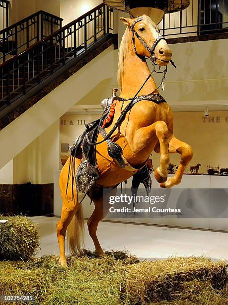 Trigger, the famed horse ridden by Roy Rodgers, entertainment legend of the rodeo and silver screen is displayed during the Christie's Press Preview...