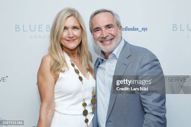 Katia Graytok and Thierry Chaunu attend the Bluebird London New York City launch party at Bluebird London on September 5, 2018 in New York City.