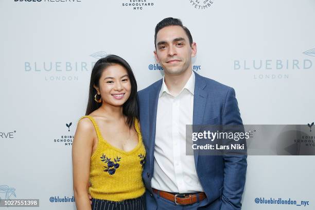 Kim Duong and Ivan Rosario attend the Bluebird London New York City launch party at Bluebird London on September 5, 2018 in New York City.