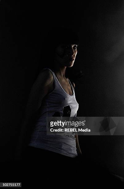 Nic Endo of Atari Teenage Riot performs at Day 2 of the Exit Festival on July 9, 2010 in Novi Sad, Serbia.