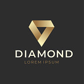 Geometric Creative Diamond Logo Concept. Vector illustration