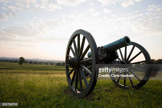 old cannon - burgeroorlog stockfoto's en -beelden