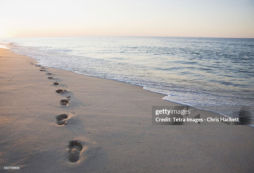 Footprints in the sand