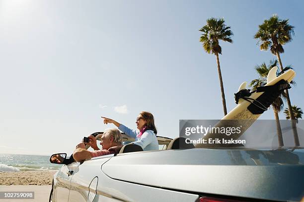 couple on road trip - california state route 58 stock pictures, royalty-free photos & images