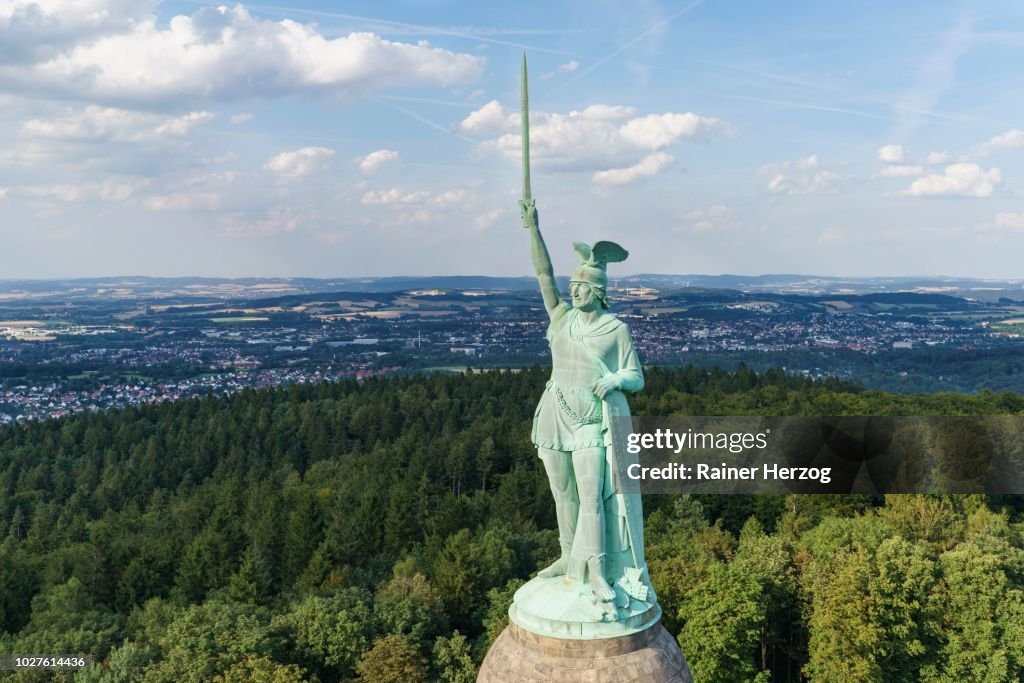 Hermann Monument, Detmold, Teutoburg Forest, North Rhine-Westphalia, Germany