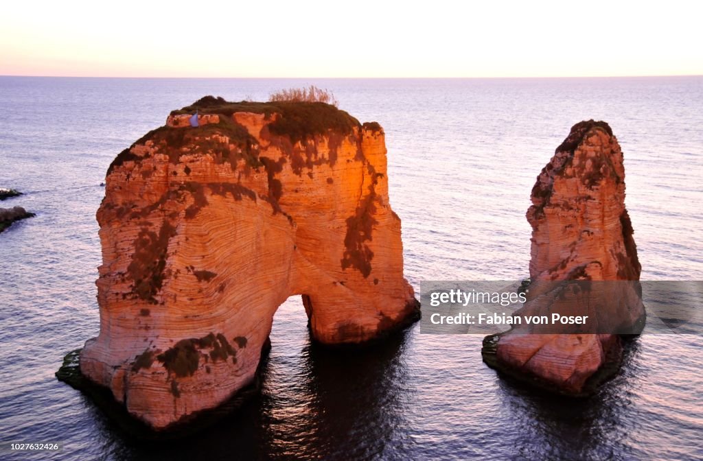 Pigeon Stone Rocks Pigeons Rock Grotte Aux Pigeons Limestone Rocks Eroded By Wind And ...