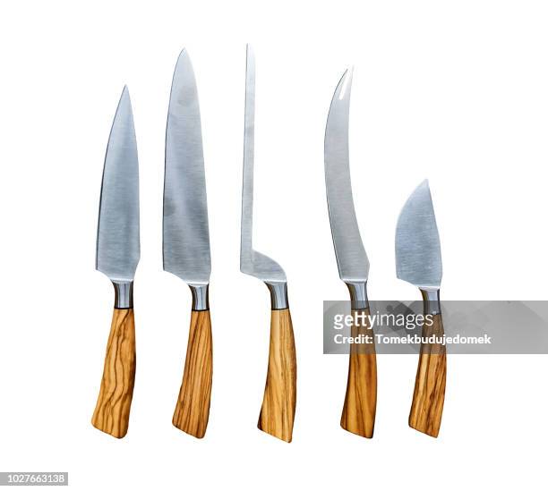 knives - kitchen knife stock pictures, royalty-free photos & images
