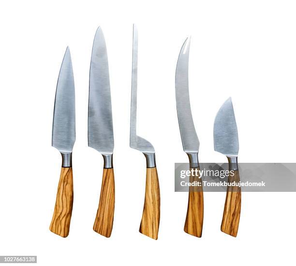 knives - kitchen knife imagens e fotografias de stock