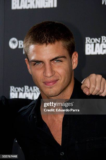 Maxi Iglesias attends Ron Barcelo black night photocall at Palacio de los Deportes on July 9, 2010 in Madrid, Spain.