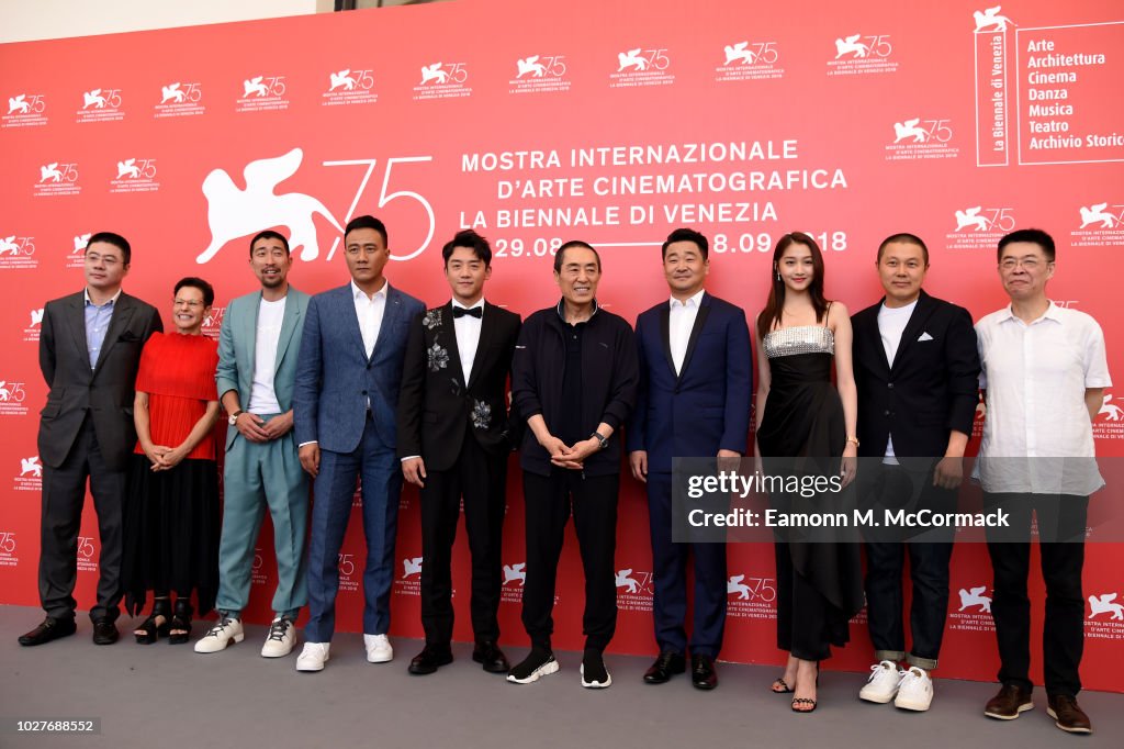 "Ying (Shadow)" And 2018 Jaeger-LeCoultre Glory To The Filmaker Award to Zhang Yimou Photocall - 75th Venice Film Festival