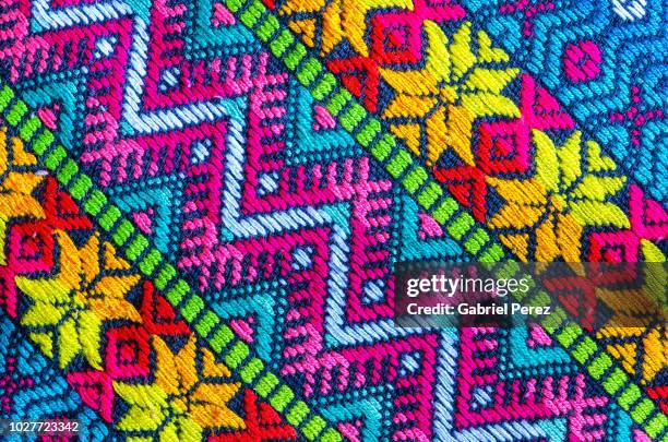 a textile from mexico - latin american culture stock pictures, royalty-free photos & images