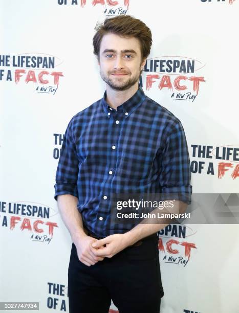 Daniel Radcliffe attends "The Lifespan Of A Fact" meet & greet at The New 42nd Street Studios on September 6, 2018 in New York City.