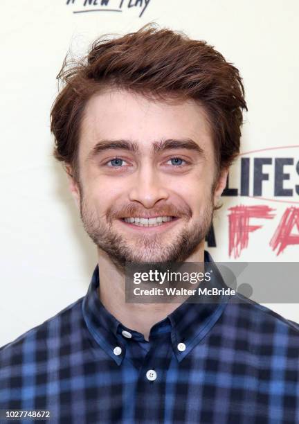 Daniel Radcliffe attends the cast photo call for 'The Lifespan of a Fact' at the New 42nd Street Studios on September 6, 2018 in New York City.