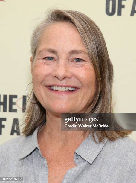 Cherry Jones attends the cast photo call for 'The Lifespan of a Fact' at the New 42nd Street Studios on September 6, 2018 in New York City.