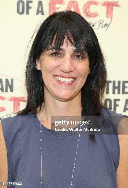 Director Leigh Silverman attends the cast photo call for 'The Lifespan of a Fact' at the New 42nd Street Studios on September 6, 2018 in New York...