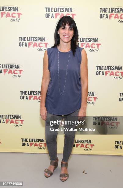 Director Leigh Silverman attends the cast photo call for 'The Lifespan of a Fact' at the New 42nd Street Studios on September 6, 2018 in New York...