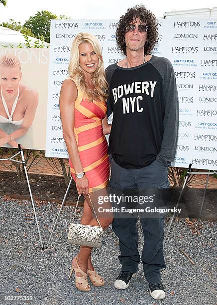 Beth Ostrosky and Howard Stern attend the Hamptons magazine cover party at Savanna's on July 9, 2010 in Southampton, New York.