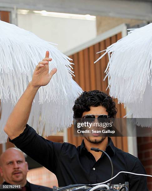 Jesus Luz performs as DJ at the GALA Fashion Brunch during the Mercedes Benz Fashion Week Spring/Summer 2011 at the Ellington Hotel on July 10, 2010...