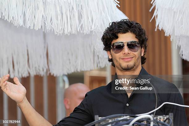 Jesus Luz performs as DJ at the GALA Fashion Brunch during the Mercedes Benz Fashion Week Spring/Summer 2011 at the Ellington Hotel on July 10, 2010...