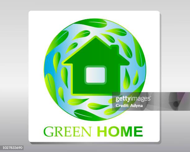 green house - house surrounded stock illustrations
