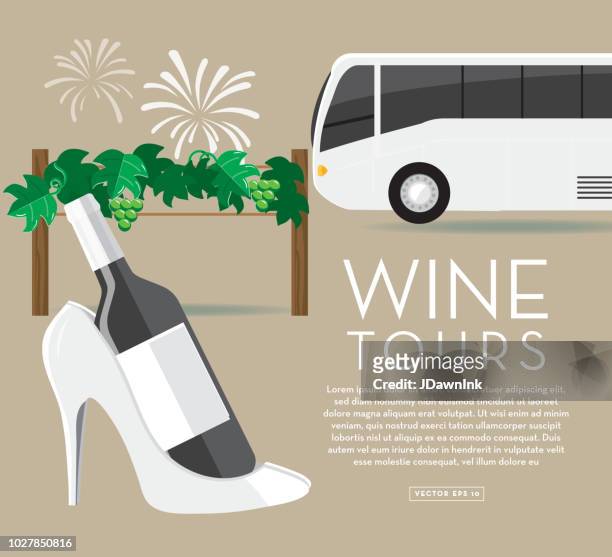 ladies women wine tours and tasting banner template designs - girls night out stock illustrations