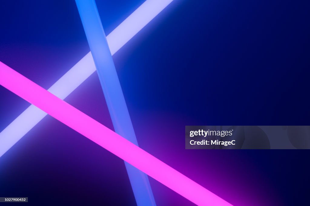 Colorful Glow Sticks Crossing