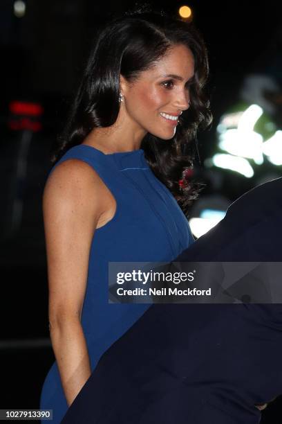 Meghan, Duchess of Sussex and Prince Harry, Duke of Sussex attend the "100 days of peace" concert to commemorate the centenary of the end of the...