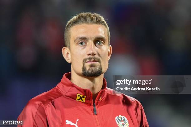 Stefan Ilsanker of Austria during the international friendly match between Austria and Sweden at Generali-Arena on September 6, 2018 in Vienna,...