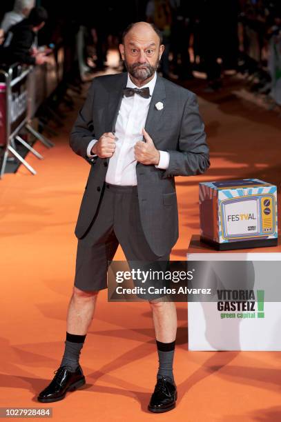 Javier Cansado attends 'Comedia 0# by Movistar' premiere at Principal Teather during the FesTVal 2018 on September 6, 2018 in Vitoria-Gasteiz, Spain.