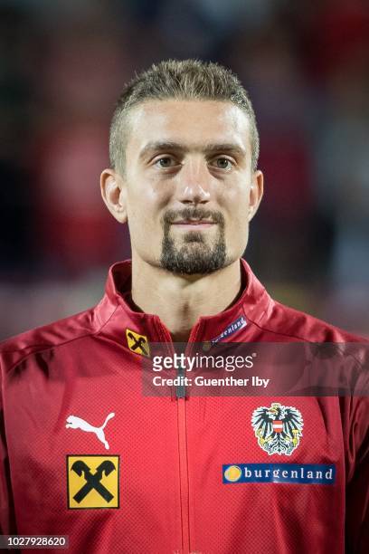 Stefan Ilsanker of Austria during the International Friendship game between Austria and Sweden at the Generali Arena on September 06, 2018 in Vienna,...