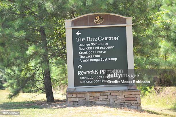 General view of atmosphere at Carrie Underwood and Mike Fisher Wedding at Ritz-Carlton Lodge, Reynolds Plantation on July 10, 2010 in Greensboro,...