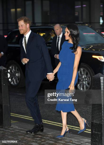 Meghan, Duchess of Sussex and Prince Harry, Duke of Sussex attend the "100 Days To Peace" concert to commemorate the centenary of the end of the...