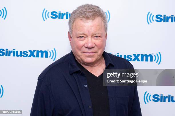 William Shatner visits SiriusXM Studios on September 6, 2018 in New York City.