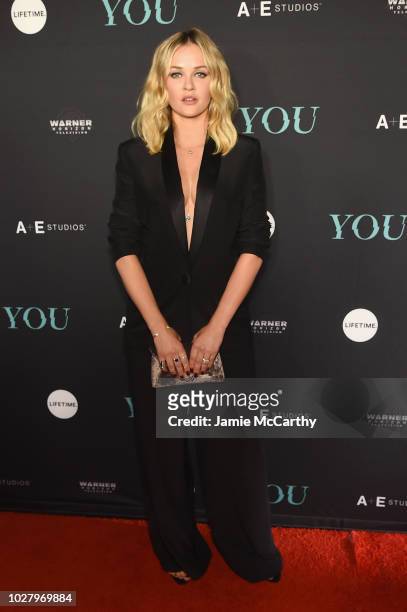 Ambyr Childers attends the "You" Series Premiere Celebration hosted by Lifetime on September 6, 2018 in New York City.
