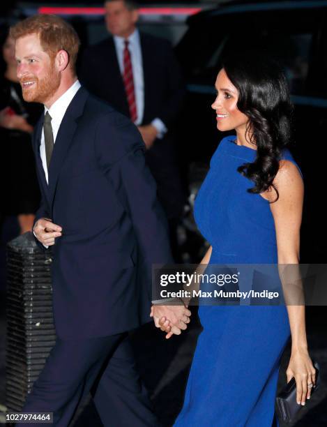 Prince Harry, Duke of Sussex and Meghan, Duchess of Sussex attend the "100 Days of Peace" concert to commemorate the centenary of the end of the...