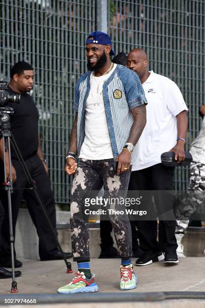 LeBron James attends the John Elliott front row during New York Fashion Week: The Shows on September 6, 2018 in New York City.