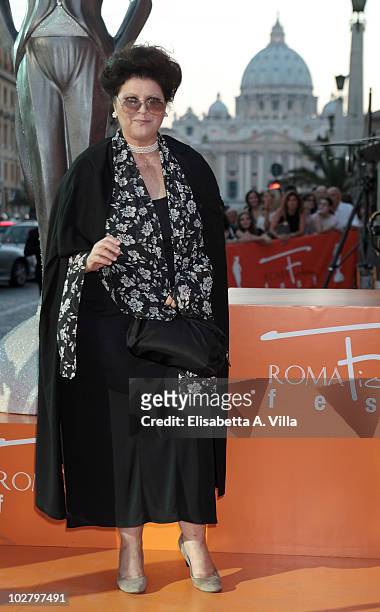 Claudia Mori arrives at the Roma Fiction Fest 2010 Ceremony Awards at Auditorium Conciliazione on July 10, 2010 in Rome, Italy.