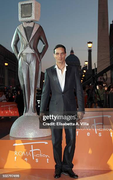 Gabriel Garko arrives at the Roma Fiction Fest 2010 Ceremony Awards at Auditorium Conciliazione on July 10, 2010 in Rome, Italy.